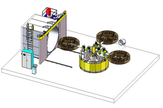Brazo de los brazos 4 de Oven Carousel Rotational Molding Machine 3