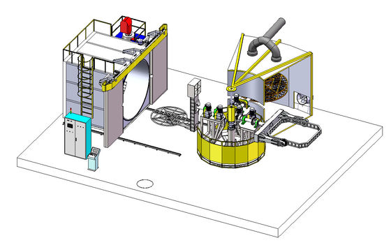 Brazo de los brazos 4 de Oven Carousel Rotational Molding Machine 3
