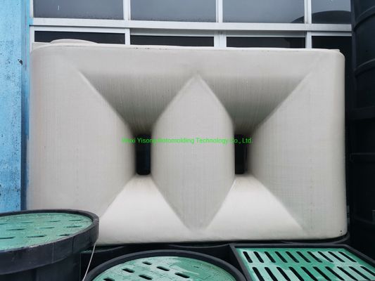 agua de lluvia moldeada de acero suave del tanque de agua 2500ml que cosecha el tanque