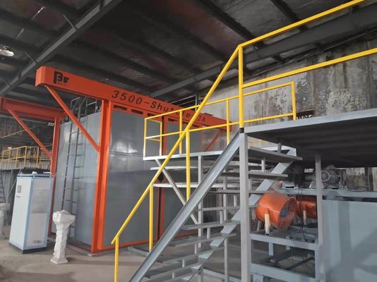 Horno rotatorio los 3.5m de la máquina de Rotomolding de la lanzadera