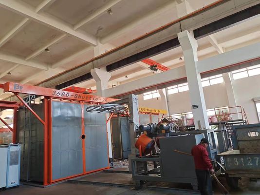 los 4.5m Oven Shuttle Type Rotomoulding Machine