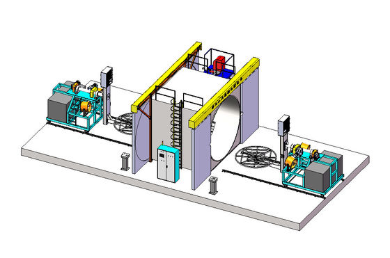 tipo de la lanzadera de la máquina de los 4M Oven Rotomoulding Water Tank Making - 2 L brazo