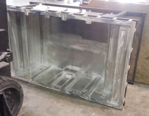 Molde de rotomoulding de aleación de aluminio con diseño personalizado de superficie lisa