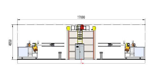 los 3.5m Oven Rotational Moulding Shuttle Machine modificado para requisitos particulares