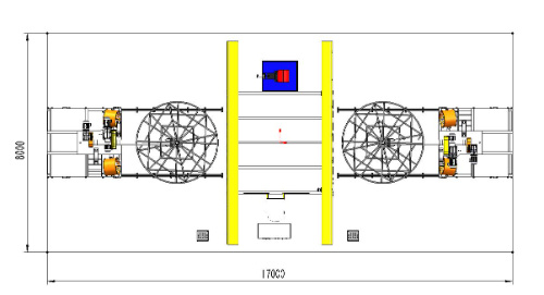 los 3.5m Oven Rotational Moulding Shuttle Machine modificado para requisitos particulares