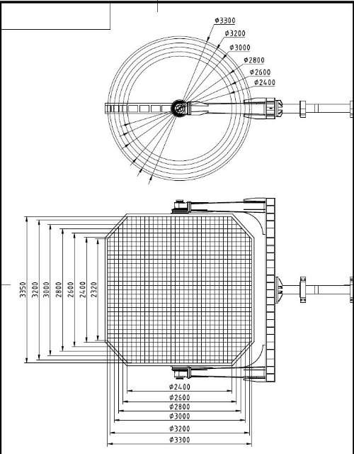 los 4.5m Oven Rotomoulding Shuttle Machine
